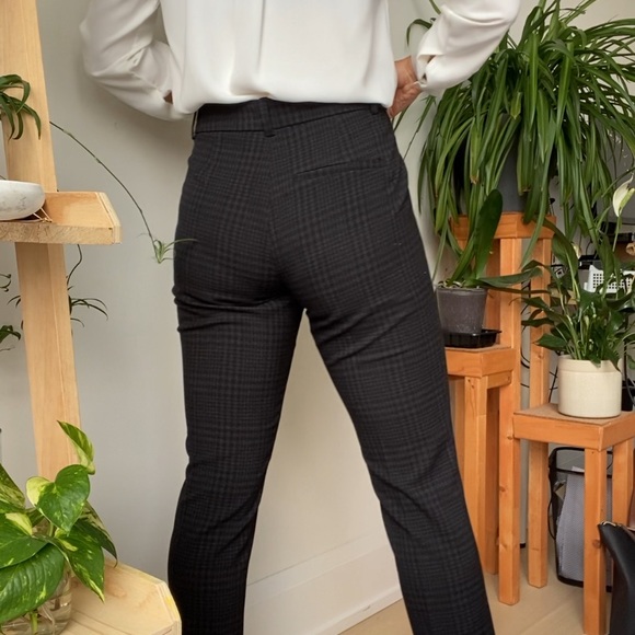 H&M Black Plaid Dress Pants - Picture 5 of 9